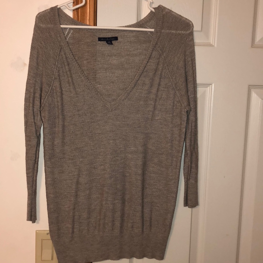 3/4 length v-neck sweater from american eagle .